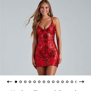 Formal Sequin Mini Dress